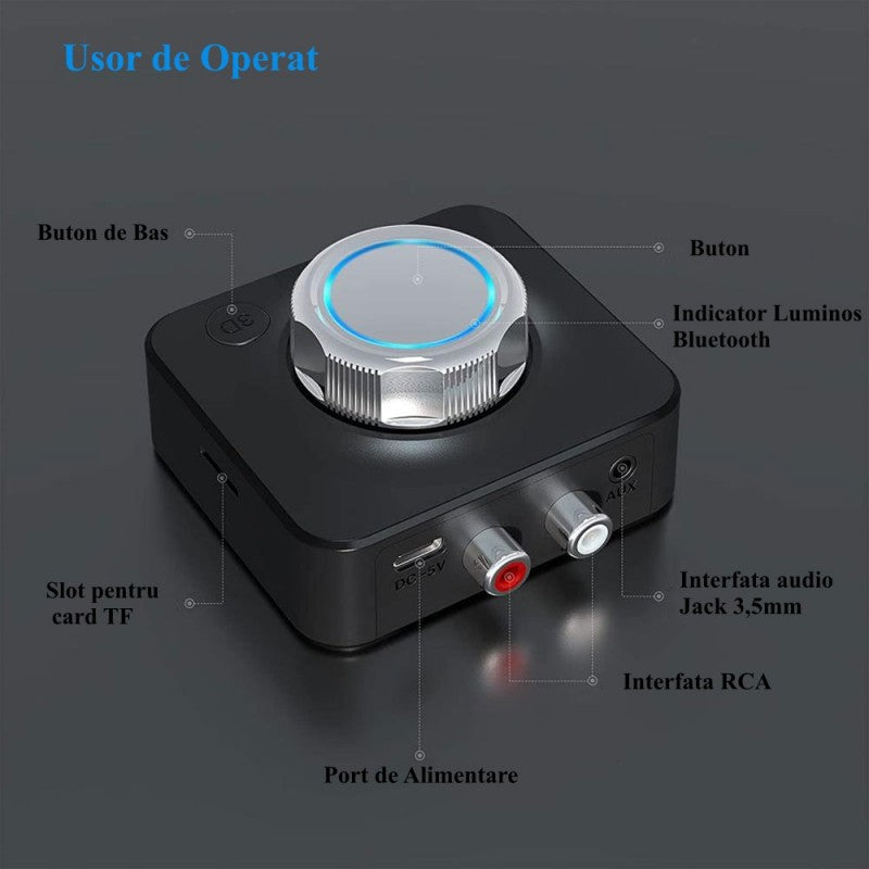 Receptor Audio 3D Stereo Wireless Bluetooth 5.0 - Frize