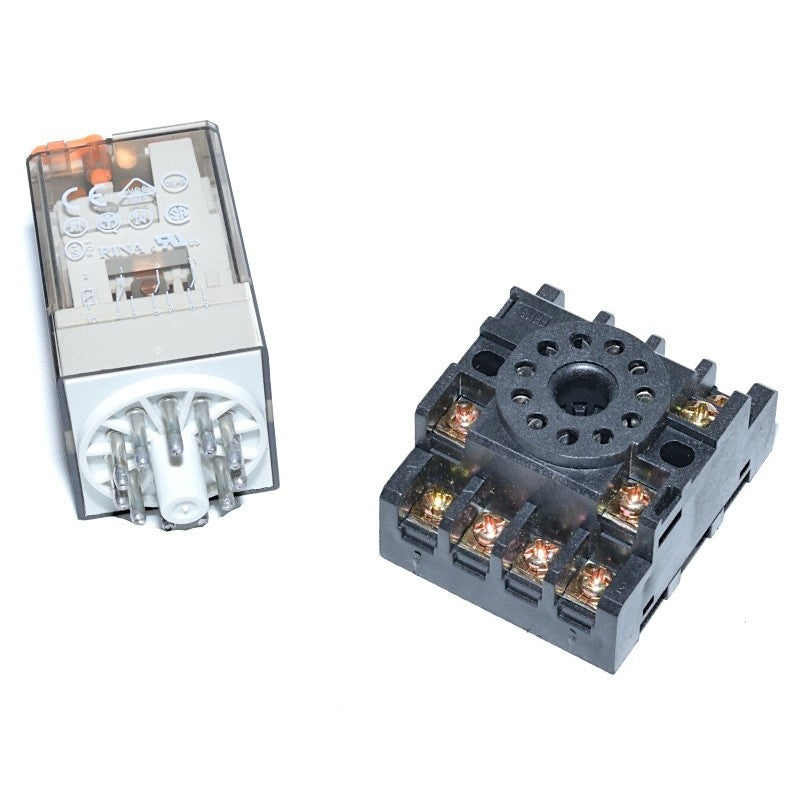 Releu Industrial 24V-DC/11P cu soclu - Frize