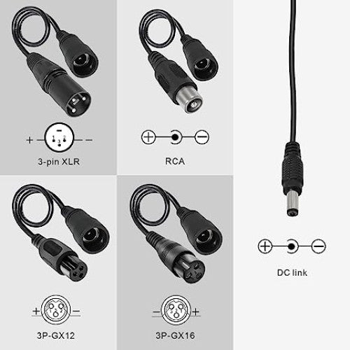 Incarcator Li-ion 67,2V/2A cu 5 Capete de Conectare Pentru Trotinete Electrice, Biciclete, Hoverboard, Scooter, Negru - Frize