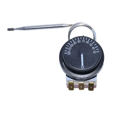 Termostat Reglabil de Cuptor 30 - 120°C cu Sonda de Inox