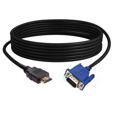 Cablu Video HDMI la VGA 1,5m Negru - Conector pentru Transmiterea Semnalului Video între Dispozitive