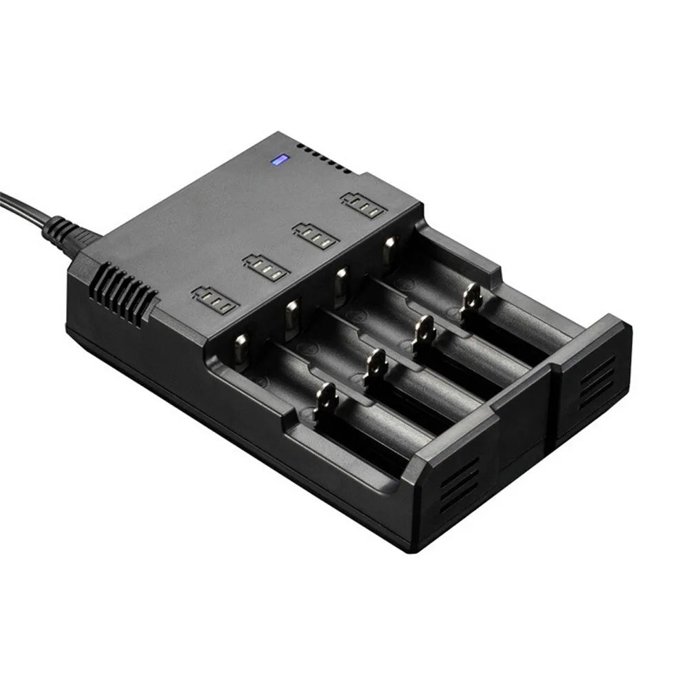 Incarcator Pentru 4 Acumulatori Li-ion Ni-MH Ni-Cd Afisaj Baterie, Compatibil cu 26650 22650 18650 18490 18350 17500 14500 10440 16350 CR123 - Frize