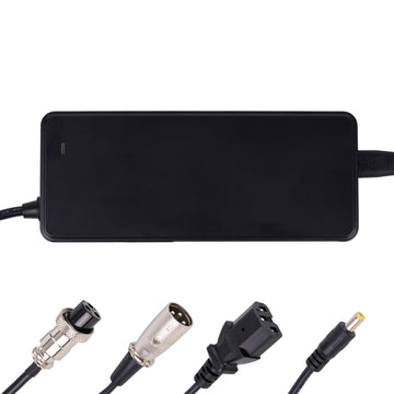 Incarcator Plumb Acid 28.8V/2A cu 4 Mufe de Conectare Pentru Trotinete Electrice, Biciclete, Hoverboard, Scooter, Negru - Frize
