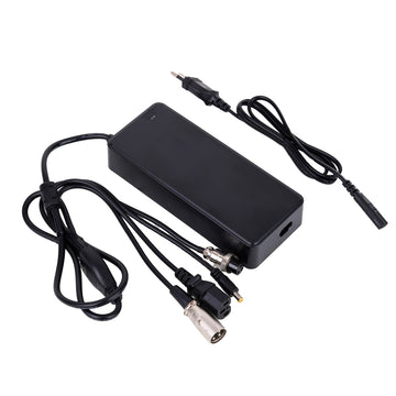 Incarcator Plumb Acid 12.6V/2A cu 4 Mufe de Conectare Pentru Trotinete Electrice, Biciclete, Hoverboard, Scooter, Negru - Frize