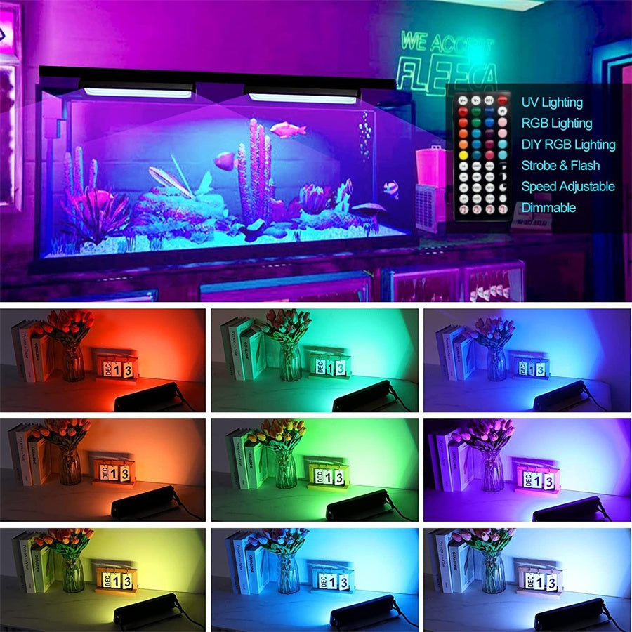 Proiector LED RGBCW Inteligent, Aplicatie, Lumina UV, Interior/Exterior, Rezistent la Apa, Control Din Telefon Prin Internet, Sincronizare Muzica, Telecomanda, Mod Programare Lumini, 100W, Negru - Frize