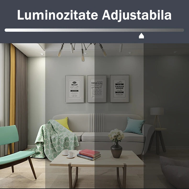 Spot RGB+CCT cu Led Inteligent Incastrat, 10W, Tuya, Control din Aplicatie, Autonomie 50000 de ore, Lumina Calda si Rece, Control Vocal, WiFi 2.4 GHz, 113mm, Alb - Frize