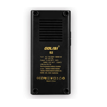 Incarcator Inteligent Pentru 2 Acumulatori, Ecran Mare Lcd, Incarcare Rapida, Afisare Voltaj si Amperaj, Compatibil cu 18350, 18650, 26650, 20700, 21700, AAA, AA, Ni-cd, Ni-md, Negru - Frize