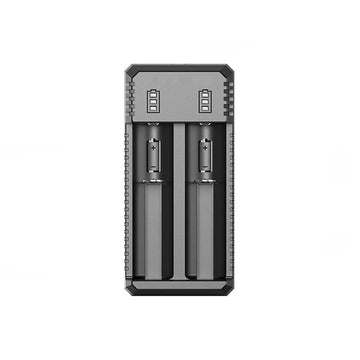 Incarcator Pentru 2 Acumulatori Li-ion Ni-MH Ni-Cd Afisaj Baterie, Compatibil cu 26650 22650 18650 18490 18350 17500 14500 10440 16350 CR123 - Frize