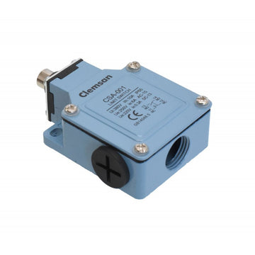 Limitator de Cursă cu Buton CSA-001 – Dispozitiv de Siguranță pentru Mașini și Echipamente Industriale