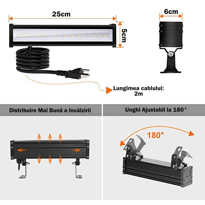 Proiector LED RGBCW Inteligent, Aplicatie, Interior/Exterior, Rezistent la Apa, Control Din Telefon Prin Internet, Sincronizare Muzica, Telecomanda, Mod Programare Lumini, 30W, Negru - Frize