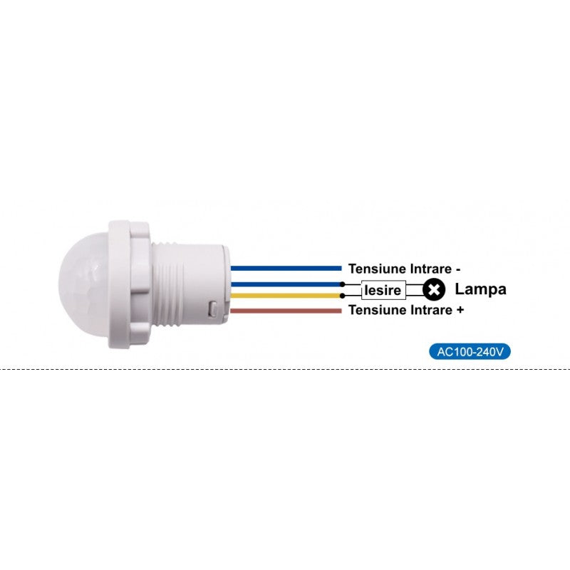 Senzor Pir 110-220V cu 4 Fire 28x37mm - Frize