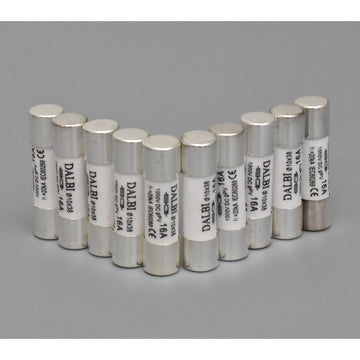Set 10 Bucăți Siguranțe Fuzibile Fotovoltaice 16A / 1000V DC - Dimensiune Ø10x38mm pentru Sisteme Solare