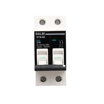 Siguranță MCB Circuit Fotovoltaic DC 1000V 2P 16A – Protecție Electrică pentru Sisteme Solare