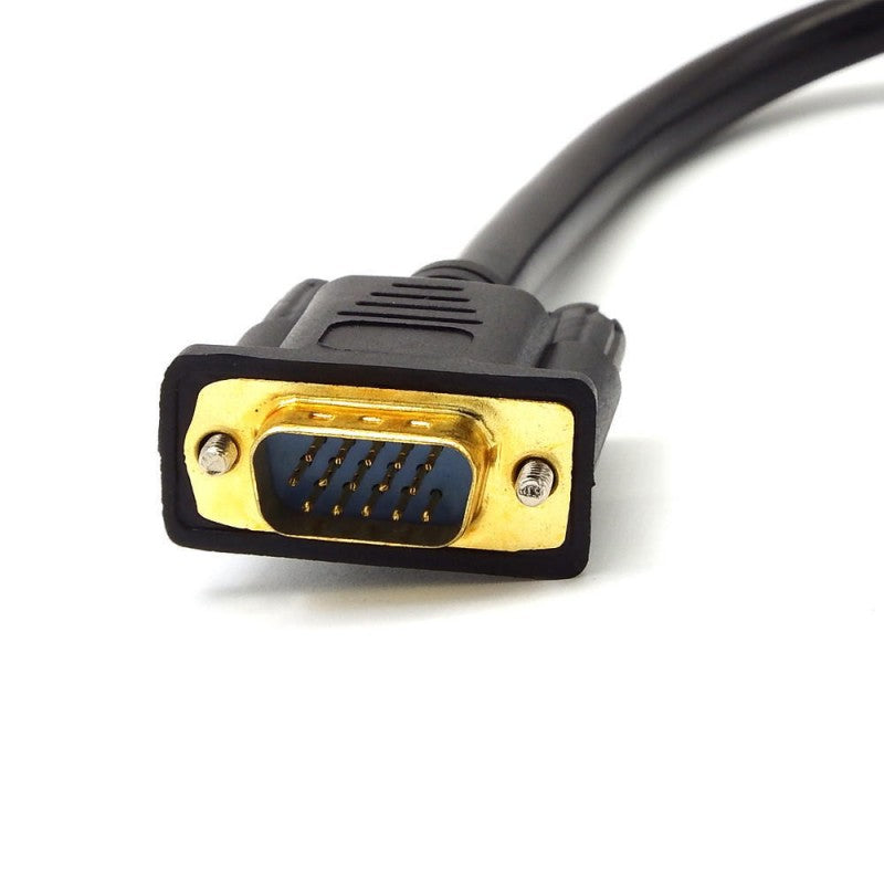 Spliter VGA Tata-2 VGA Mama/Negru - Frize