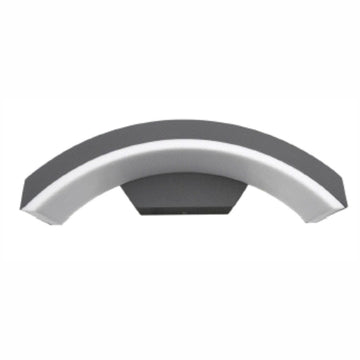 Aplica LED de exterior concava Neagra, 24W=160W, 3000K, lumina calda, 2160Lm, IP65