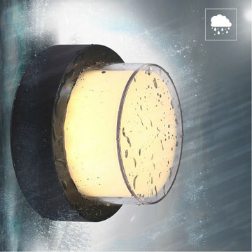 Aplica LED Exterior Ø160mm 12W (Echivalent 75W) cu Lumina Caldă 3000K și 1080Lm – Iluminat Eficient și Rezistent la Apă IP65 pentru Terase și Grădini