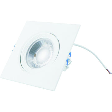Spot Led Pătrat Cob Alb, 9W=160W, 6500K, Lumină Rece