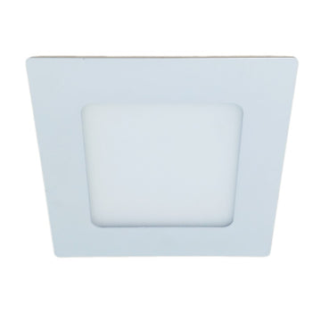 Spot Led Slim Pătrat 120x120Mm, 6W=40W, 6400K, Lumină Rece