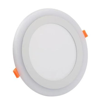 Spot LED Rotund Doua Culori 12+6W 3000k-6500k Trei Functii