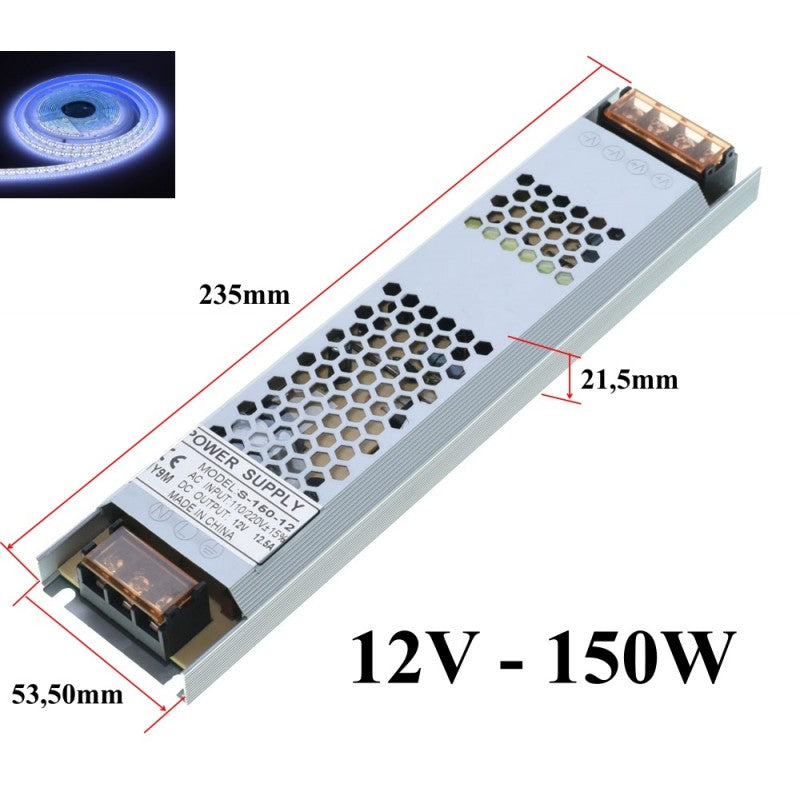 Sursa de Alimentare Slim 12V-150W / 12,5A - Frize