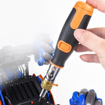 Surubelniță Multifuncțională 10 în 1 cu Clichet – Instrument Profesional Model 2050A pentru Lucrări de Precizie și Reparații