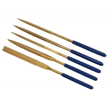 Trusă cu 5 Pile Fine 180mm - Set Profesional pentru Finisare și Slefuire a Lemnului, Metalului și Plasticului