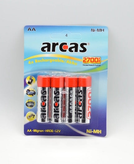 Acumulatori reincarcabili Arcas R6 AA NI-MH 2700mAH 4buc/set