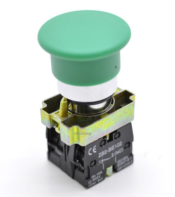 Buton motor 220V ciuperca revenire ON-OF BS544 verde