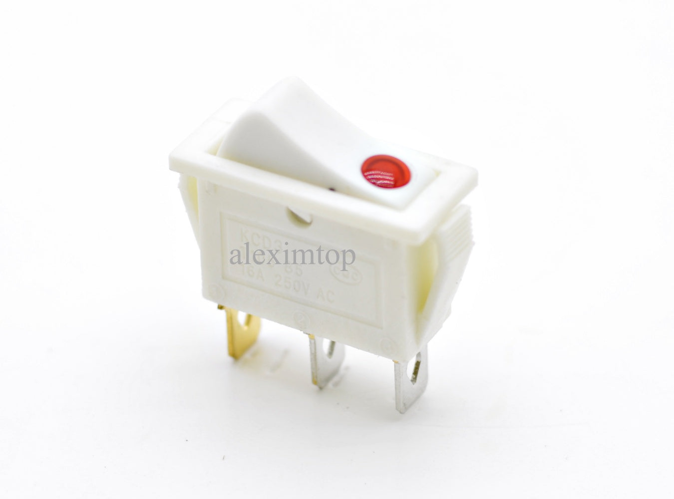 intrerupator irs ingust cu led 3C alb  220V-16A