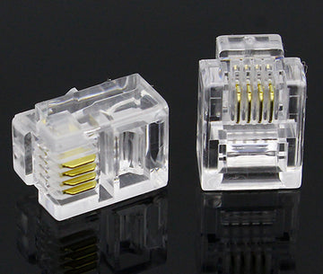 Mufa Telefon plastic RJ11 100b/set