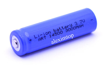 Acumulator reincarcabil Li-ion 3,7V - 3000mAh ART-14500 ,Tip AA Albastru