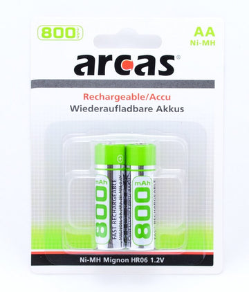 Acumulatori reincarcabili Arcas R6 AA NI-MH 1,2V - 800mAH 2buc/set