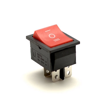 intrerupator irs lat on-of-on cu retinere rosu 6 contacte 220V 15A INT-22012