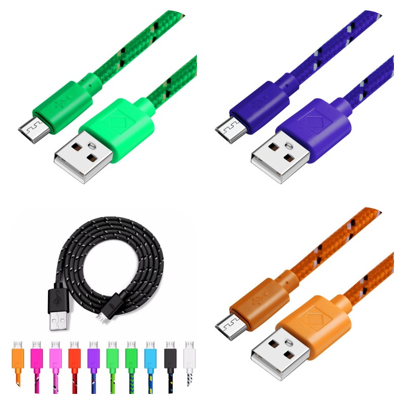 Cablu USB - Micro USB Panzat, Diverse Culori - Frize