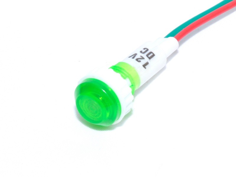 Indicator 12V Martor Verde cu Fir - Frize