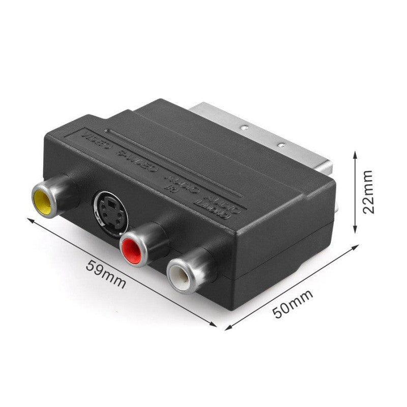 Adaptor Scart-3RCA-SVHS cu Intrerupator - Frize