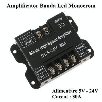 Amplificator Banda Led Monocolor 5V-24V/30A - Frize