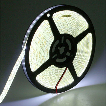 Banda Led 2835 - 120led/m, Exterior - DC 12V 9,6W/ml, 5m/rola, Alb-Rece - Frize