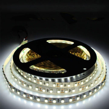 Banda Led 2835 - 120led/m, Interior - DC 12V 9,6W/ml, 5m/rola, Alb-Rece - Frize