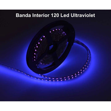 Banda Led 2835 - Ultraviolet 120led/m, IP20 - Rola/5m - Frize