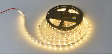 Banda Led 3528 - 60led/m Exterior-Silicon, DC 12V 4,8W/ml, 5m/rola Alb-Cald - Frize
