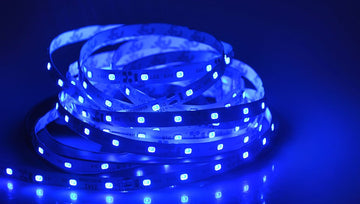 Banda Led 3528 - 60led/m Exterior-Silicon, DC 12V 4,8W/ml, 5m/rola Albastru - Frize