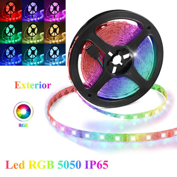 Banda Led RGB 5050 - 60Led/m Exterior IP65- DC 12V, 5m/Rola - Frize