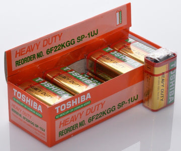 Baterie Toshiba Heavy-Duty 9V-F22, 10Buc/Cut - Frize