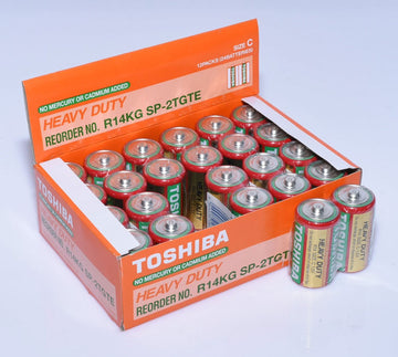 Baterie Toshiba Heavy-Duty R14 C, 24buc/Cut - Frize