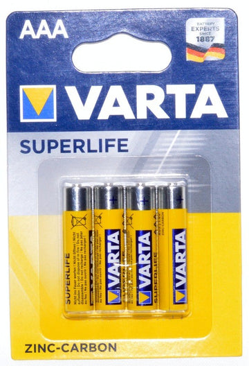 Baterii Varta Superlife R3 AAA, 4buc/set - Frize