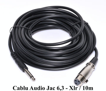 Cablu Audio Jack 6,3mm Tata-XLR Mama/10m - Frize