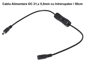 Cablu DC 2,1x5,5mm cu Intrerupator - Frize
