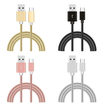 Cablu USB - Micro  Metalic, Lungime 100 cm/D8-55 - Frize