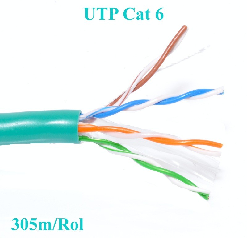 Cablu UTP Cat 6 Cupru Integral 8 Fire Ted, 305m/Rol - Frize